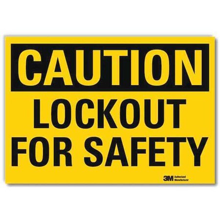 Lyle Caution Sign, 10 in Height, 14 in Width, Reflective Sheeting, Horizontal Rectangle, English U4-1502-RD_14X10
