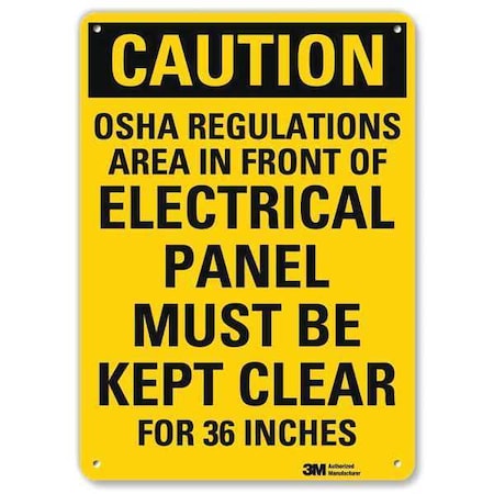 Lyle Safety Sign, 10 in Height, 7 in Width, Aluminum, Horizontal Rectangle, English, U4-1572-RA_7X10 U4-1572-RA_7X10
