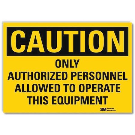Lyle Safety Sign, 7 in W, 5 in H, Reflective Sheeting, Yellow U4-1565-RD_7X5