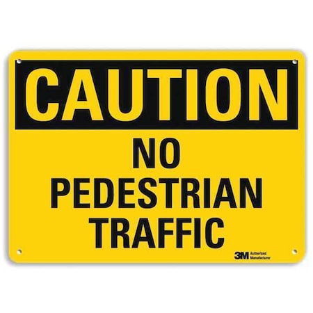 Lyle Safety Sign, 7 in H, 10 in W, Plastic, Vertical Rectangle, English, U4-1543-RA_10X7 U4-1543-RA_10X7