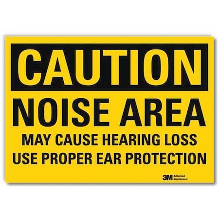 Lyle Caution Sign, 7 in Height, 10 in Width, Reflective Sheeting, Vertical Rectangle, English U4-1556-RD_10X7