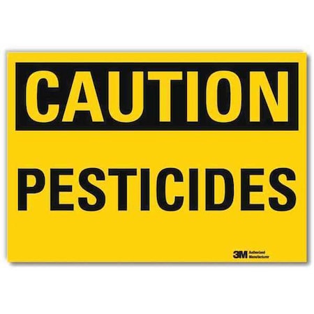 Lyle Caution Sign, 7 in H, 10 in W, Vertical Rectangle, English, U4-1596-RD_10X7 U4-1596-RD_10X7