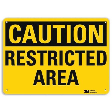 Lyle Caution Sign, 14" W, 10" H, 0.040" Thick, U4-1632-NA_14x10 U4-1632-NA_14x10