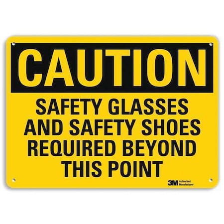 Lyle Safety Sign, 7 in Height, 10 in Width, Aluminum, Vertical Rectangle, English U4-1644-RA_10X7