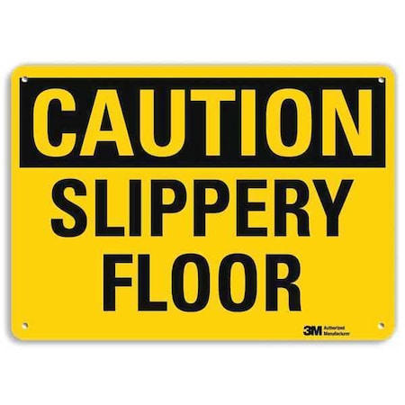 Lyle Caution Sign, 7 in H, 10 in W, Aluminum, Vertical Rectangle, English, U4-1667-NA_10x7 U4-1667-NA_10x7