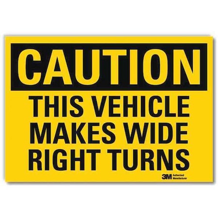 Lyle Safety Sign, 7 in H, 10 in W, Plastic, Vertical Rectangle, English, U4-1726-RD_10X7 U4-1726-RD_10X7