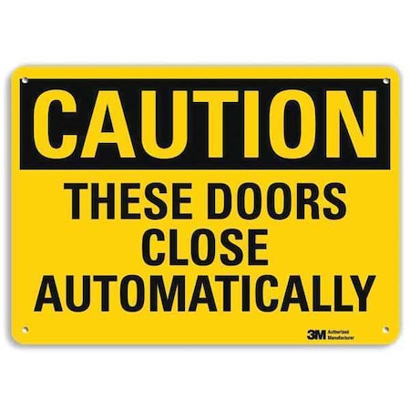 Lyle Safety Sign, 7 in Height, 10 in Width, Aluminum, Vertical Rectangle, English U4-1701-RA_10X7