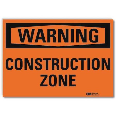 Lyle Warning Sign, 10 in Height, 14 in Width, Reflective Sheeting, Horizontal Rectangle, English U6-1045-RD_14X10