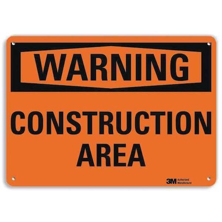 Lyle Warning Sign, 10 in Height, 14 in Width, Aluminum, Horizontal Rectangle, English U6-1044-NA_14x10