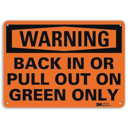 Lyle Warning Sign, 10 in H, 14 in W, Plastic, Horizontal Rectangle, English, U6-1033-NP_14X10 U6-1033-NP_14X10