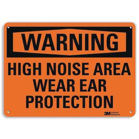 Lyle Plastic Warning Sign, 4 Holes, 14"x10", U6-1117-NP_14X10 U6-1117-NP_14X10