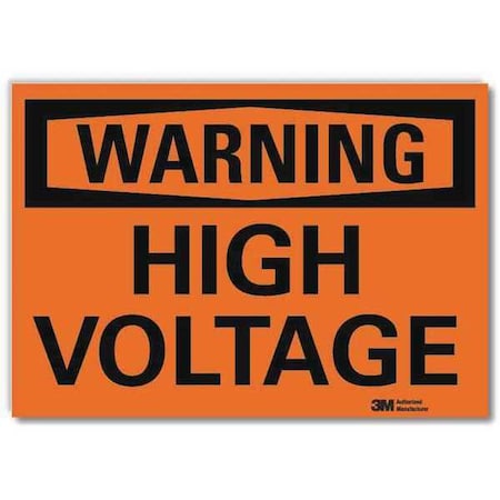 Lyle Warning Sign, 5 in Height, 7 in Width, Reflective Sheeting, Horizontal Rectangle, English U6-1119-RD_7X5