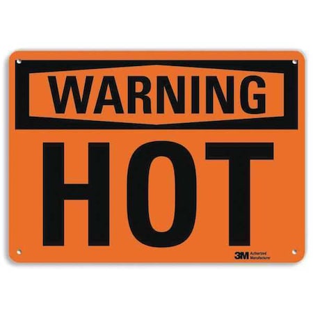 Lyle Warning Sign, 7 in H, 10 in W, Aluminum, Vertical Rectangle, English, U6-1122-NA_10x7 U6-1122-NA_10x7