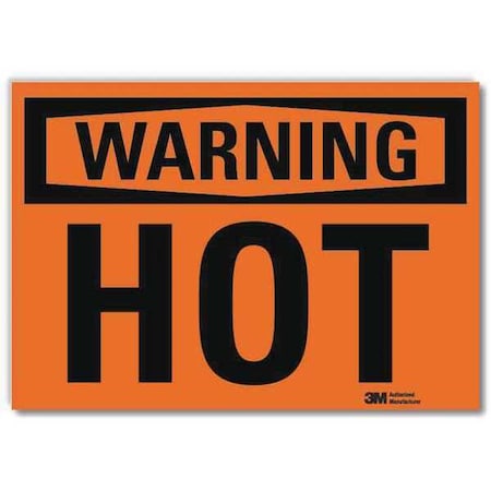 Lyle Warning Sign, 7 in H, 10 in W, Reflective Sheeting, Vertical Rectangle, English, U6-1122-RD_10X7 U6-1122-RD_10X7