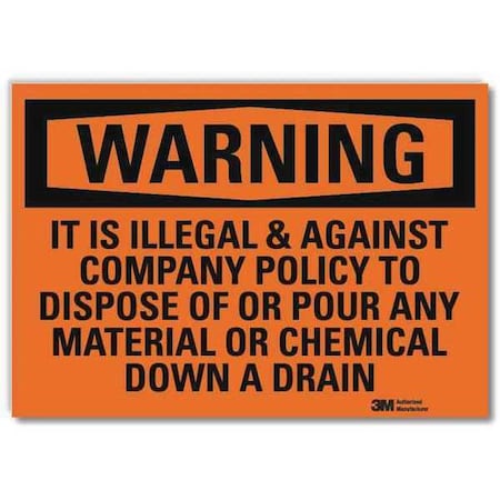 Lyle Security Sign, 5 in H, 7 in W, Horizontal Rectangle, English, U6-1131-RD_7X5 U6-1131-RD_7X5