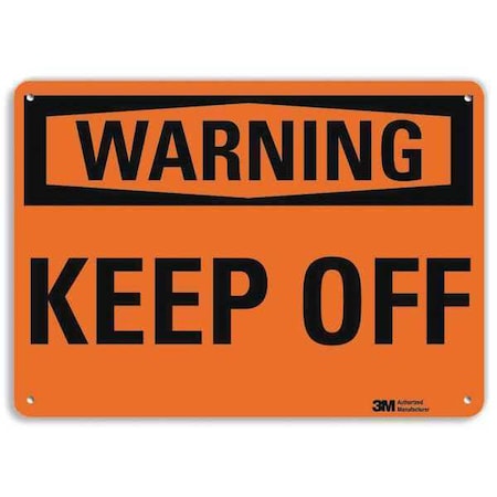 Lyle Warning Sign, 10 in Height, 14 in Width, Aluminum, Vertical Rectangle, English U6-1142-RA_14X10