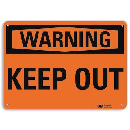 Lyle Danger Sign, 10 in Height, 14 in Width, Aluminum, Vertical Rectangle, English U6-1143-RA_14X10
