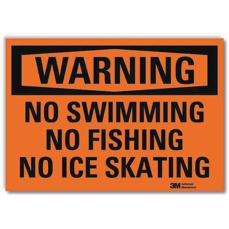 LYLE Safety Sign, Surface, 10 in. H x 14 in. W U6-1177-RD_14X10