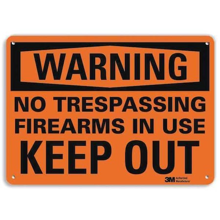 Lyle Security Sign, 7 in H, 10 in W, Plastic, Vertical Rectangle, English, U6-1180-NP_10X7 U6-1180-NP_10X7