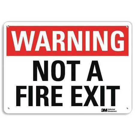 Lyle Safety Sign, Black/White, 7 in H x 10 in L U6-1185-RA_10X7