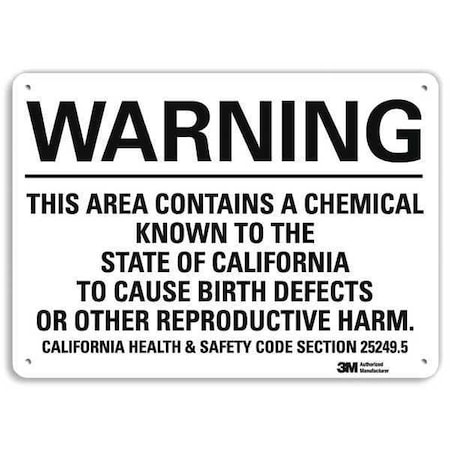 Lyle Warning Sign, 7 in H, 10 in W, Vertical Rectangle, English, U6-1234-NA_10x7 U6-1234-NA_10x7
