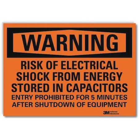 Lyle Warning Sign, 5 in Height, 7 in Width, Reflective Sheeting, Horizontal Rectangle, English U6-1217-RD_7X5