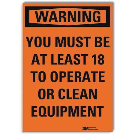 Lyle Warning Sign, 7 in Height, 5 in Width, Reflective Sheeting, Vertical Rectangle, English U6-1283-RD_5X7