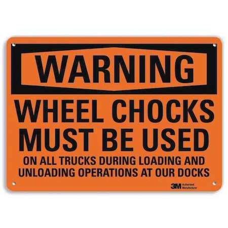 Lyle Warning Sign, 7 in H, 10 in W, Aluminum, Vertical Rectangle, English, U6-1278-RA_10X7 U6-1278-RA_10X7