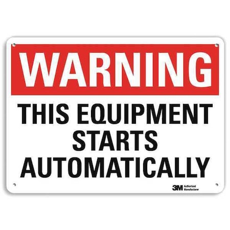 Lyle Warning Sign, 7 in Height, 10 in Width, Plastic, Vertical Rectangle, English U6-1247-NP_10X7