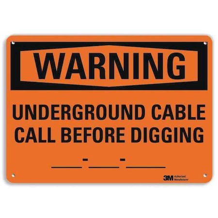 Lyle Warning Sign, 14"W, 10" H, 0.040" Thickness, U6-1259-NA_14x10 U6-1259-NA_14x10