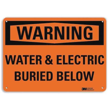 Lyle Danger Sign, 10 in Height, 14 in Width, Aluminum, Vertical Rectangle, English U6-1271-RA_14X10