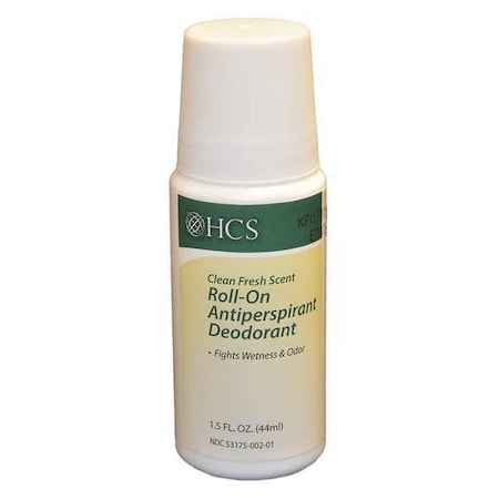 Hcs Roll-On Antiperspirant, Frsh, 1.5 oz., PK96 HCS0069