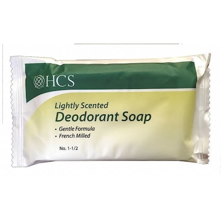 Hcs Deodorant Soap, Solid, Fresh, 1.5 oz., PK500 HCS0061-1.5