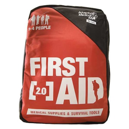 Adventure Medical First Aid Kit and Housing, Nylon 117 Components, 4 People Served 0120-0220
