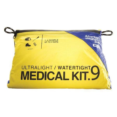 Adventure Medical First Aid Kit and Housing, Nylon 55 Components, 4 People Served 0125-0390