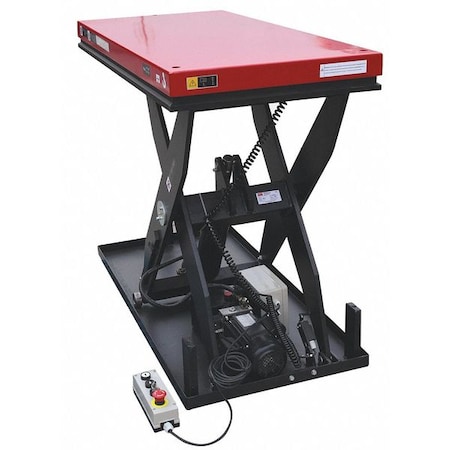 Dayton Scissor Lift Table, 2000 lb Load Capacity 60NH60