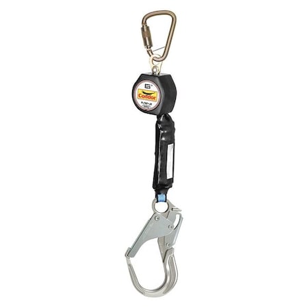 Condor MightyLite Self-Retracting Lifeline, 6 ft. Length, Carabiner, Steel, 1 Leg(s) 35KV01