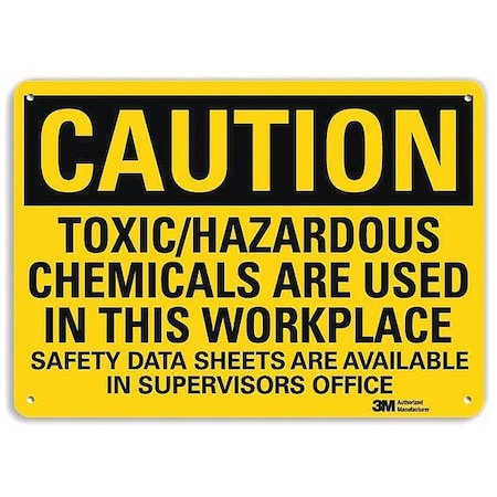 Lyle Caution Sign, 7 in H, 10 in W, Vertical Rectangle, English, U4-1734-NA_10x7 U4-1734-NA_10x7