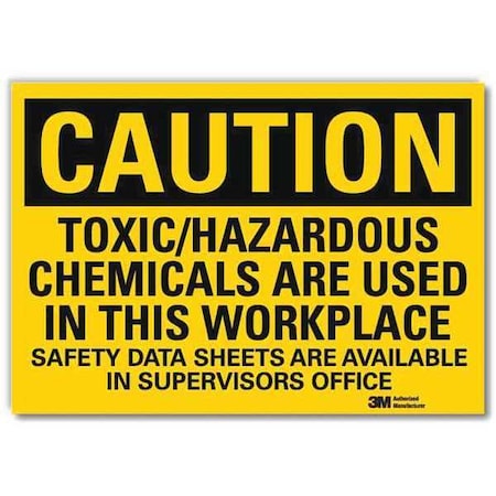 Lyle Caution Sign, 7 in H, 10 in W, Vertical Rectangle, English, U4-1734-RD_10X7 U4-1734-RD_10X7