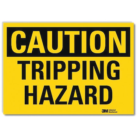 Lyle Safety Sign, 5 in H, 7 in Width, Reflective Sheeting, Horizontal Rectangle, English, U4-1736-RD_7X5 U4-1736-RD_7X5
