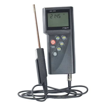Dostmann Thermometer, LCD, 2.5 in, Thermocouple ACCD750P