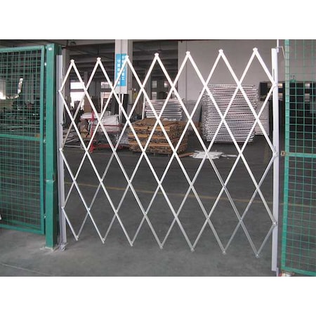 Zoro Select Folding Gate, Single, 7 to 8 ft.W x 7 ft.H 35LF14