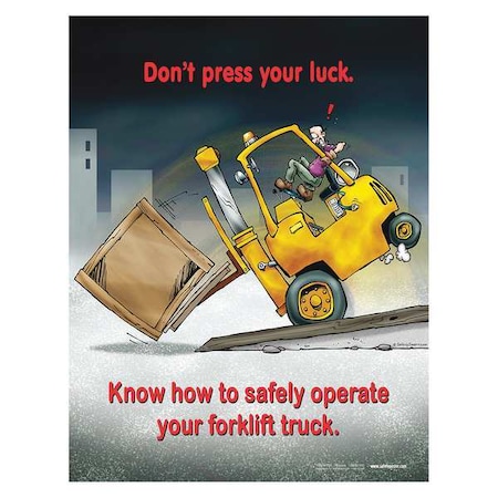 SAFETYPOSTER.COM Safety Poster, Dont Press Your Luck, ENG P3351