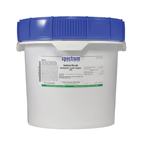 Spectrum Chemical Sodium Borate, Decahydrate, Reagent, 12kg S1180-12KG18