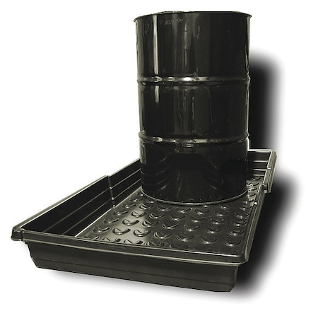 Black Diamond Eco Solutions Drum Spill Deck, 33 gal Spill Capacity, 2 Drum, Polyethylene 5142-BD