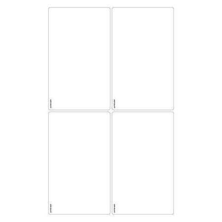 Labelmaster Antistatic Label, 4-1/16 x 6-3/4, PK250 ASR-35LV47