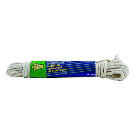 Zoro Select Rope, Cotton, 3/16in Dia, 50 ft. 13S-WA