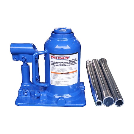 Westward Bottle Jack, 12 Tons, 6-3/4"L 35MT10