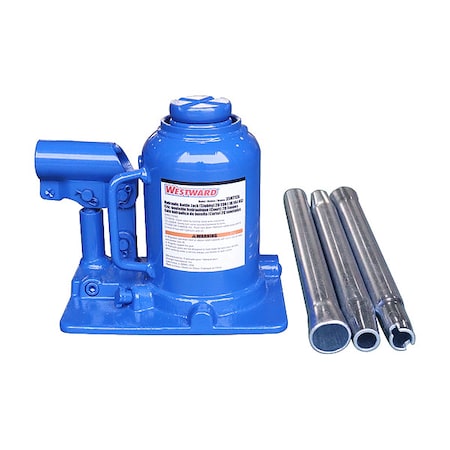 Westward Bottle Jack, 20 Tons, 7-1/8in.L 35MT12