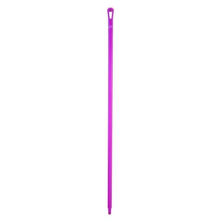 Vikan 59" Color Coded Handle, 1 1/4 in Dia, Pink, Polypropylene 29621